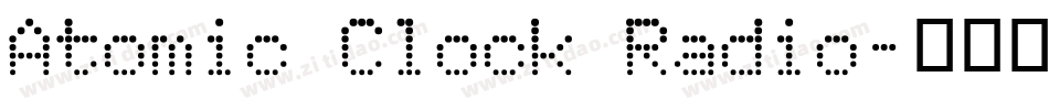 Atomic Clock Radio字体转换